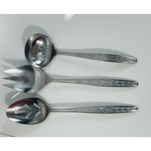 VTG MCM (1970) Granata (Stainless) Serving Set by STANLEY ROBERTS - Picture 1 of 3